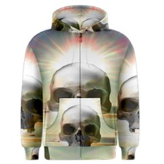 Skull Sunset Men s Zipper Hoodies by icarusismartdesigns