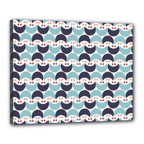 Moon Pattern Canvas 20  X 16  by Kathrinlegg