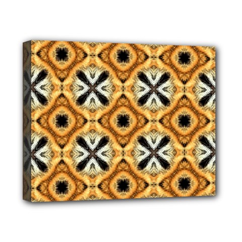 Faux Animal Print Pattern Canvas 10  X 8  by GardenOfOphir