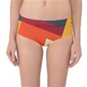 Miscellaneous retro shapes Mid-Waist Bikini Bottoms View1