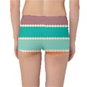 Rhombus and retro colors stripes pattern Boyleg Bikini Bottoms View2