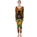 Surfing, Surfboard With Flowers And Floral Elements Long Sleeve Catsuit View1