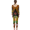 Surfing, Surfboard With Flowers And Floral Elements Long Sleeve Catsuit View2