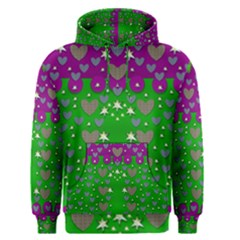 The Brightest Sparkling Stars Is Love Men s Pullover Hoodie by pepitasart