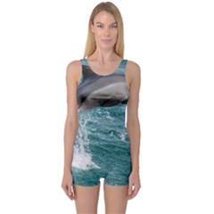 Dolphin One Piece Boyleg Swimsuit by trendistuff