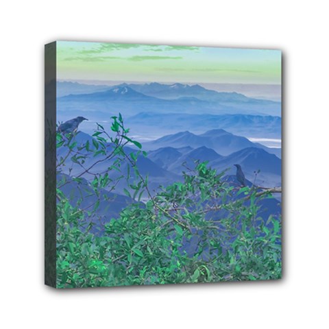 Fantasy Landscape Photo Collage Mini Canvas 6  X 6  by dflcprints