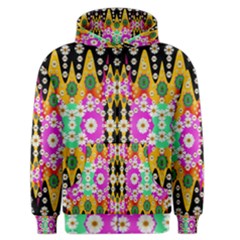 Flowers Above And Under The Peaceful Sky Men s Zipper Hoodie by pepitasart