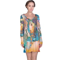 Star Illumination Long Sleeve Nightdress by icarusismartdesigns