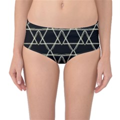 Star Of David   Mid-waist Bikini Bottoms by SugaPlumsEmporium