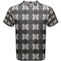 Black White Gray Crosses Men s Cotton Tee View1