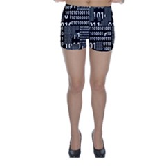 Beautiful Binary Skinny Shorts by StuffOrSomething