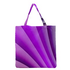 Gentle Folds Of Purple Grocery Tote Bag by FunWithFibro