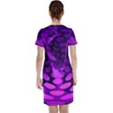 Abstract In Purple Short Sleeve Nightdress View2