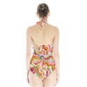 Sunshine Swirls Women s Halter One Piece Swimsuit View2