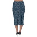 Whimsical Feather Pattern, Midnight Blue, Midi Pencil Skirt View2