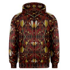 Fantasy Flowers And Leather In A World Of Harmony Men s Zipper Hoodie by pepitasart