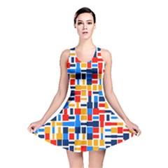 Colorful Shapes                                  Reversible Skater Dress by LalyLauraFLM