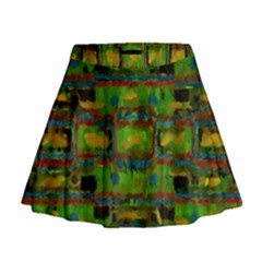 Paint Bricks                                                                   Mini Flare Skirt by LalyLauraFLM