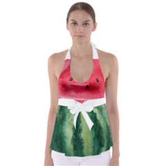 Watermelon Waist Babydoll Tankini Top by Wanni