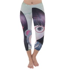 Close Encounter 4 Capri Winter Leggings  by kaoruhasegawa