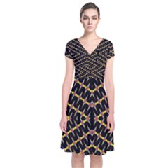 One Speed Short Sleeve Front Wrap Dress by MRTACPANS