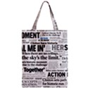 Hillary 2016 Historic Headlines Zipper Classic Tote Bag View1