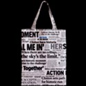 Hillary 2016 Historic Headlines Zipper Classic Tote Bag View2