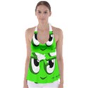 Halloween Frankenstein - Green Babydoll Tankini Top View1