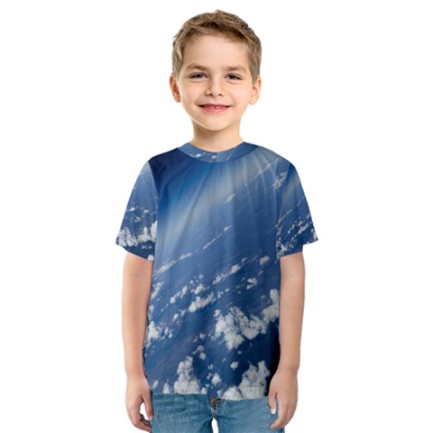 Space Photography Kid s Sport Mesh Tee by vanessagf