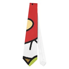 Decorative Birds Pattern Neckties (one Side)  by Valentinaart