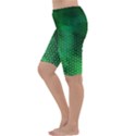 Ombre Green Abstract Forest Cropped Leggings  View2