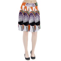 Abstract Orb Pleated Skirt by digitaldivadesigns