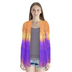 Colorful Universe Drape Collar Cardigan by designworld65