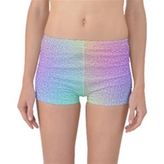 Rainbow Colorful Grid Boyleg Bikini Bottoms by designworld65