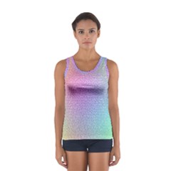 Rainbow Colorful Grid Women s Sport Tank Top  by designworld65