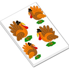 Thanksgiving Turkeys Large Memo Pads by Valentinaart