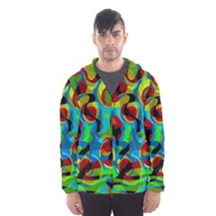 Colorful Smoothie  Hooded Wind Breaker (men) by Valentinaart