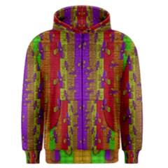 Raining Flowers From The Sky Men s Zipper Hoodie by pepitasart