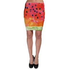 Abstract Watermelon Bodycon Skirt by DanaeStudio