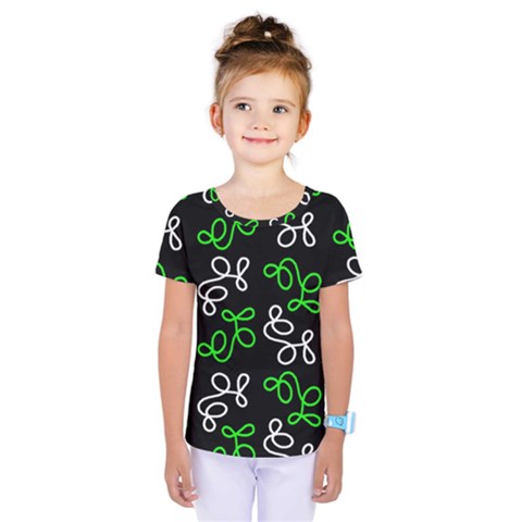 Elegance - Green Kids  One Piece Tee by Valentinaart