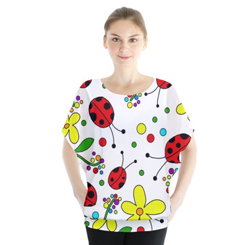 Ladybugs Blouse by Valentinaart