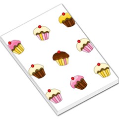 Colorful Cupcakes  Large Memo Pads by Valentinaart