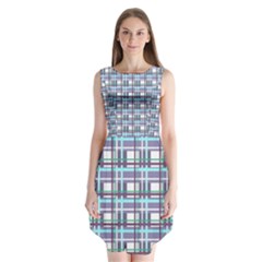 Decorative Plaid Pattern Sleeveless Chiffon Dress   by Valentinaart
