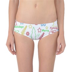 Simple Christmas Pattern Classic Bikini Bottoms by Valentinaart