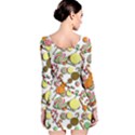 Xmas candy pattern Long Sleeve Bodycon Dress View2