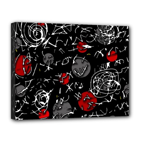 Red Mind Canvas 14  X 11  by Valentinaart