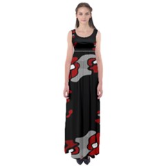 Red Creativity Empire Waist Maxi Dress by Valentinaart