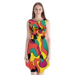 Colorful Spot Sleeveless Chiffon Dress   by Valentinaart