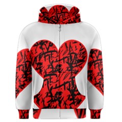 Valentine Hart Men s Zipper Hoodie by Valentinaart