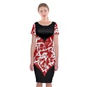 Valentine s day design Classic Short Sleeve Midi Dress View1